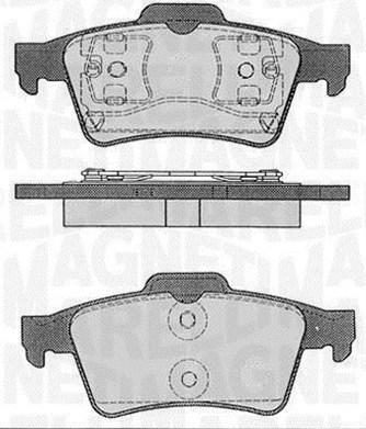 Magneti Marelli 363916060349 - Тормозные колодки, дисковые, комплект unicars.by