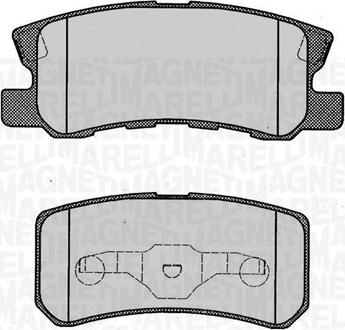 Magneti Marelli 363916060340 - Тормозные колодки, дисковые, комплект unicars.by