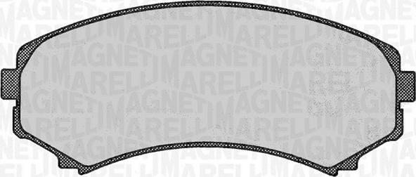 Magneti Marelli 363916060342 - Тормозные колодки, дисковые, комплект unicars.by