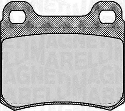 Magneti Marelli 363916060304 - Тормозные колодки, дисковые, комплект unicars.by