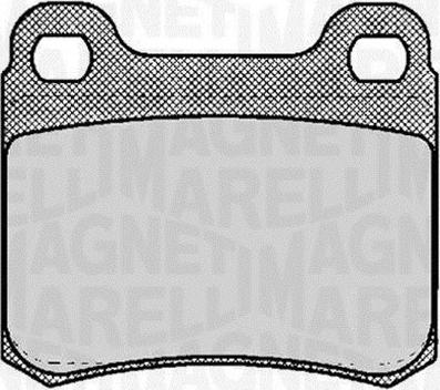 Magneti Marelli 363916060306 - Тормозные колодки, дисковые, комплект unicars.by