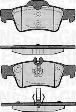 Magneti Marelli 363916060316 - Тормозные колодки, дисковые, комплект unicars.by