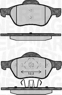 Magneti Marelli 363916060384 - Тормозные колодки, дисковые, комплект unicars.by