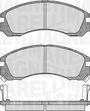 Magneti Marelli 363916060339 - Тормозные колодки, дисковые, комплект unicars.by