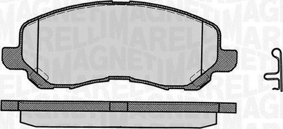 Magneti Marelli 363916060338 - Тормозные колодки, дисковые, комплект unicars.by