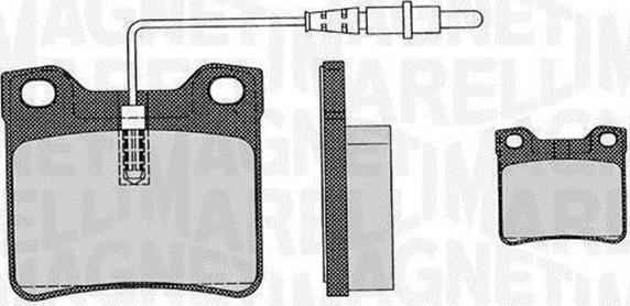 Magneti Marelli 363916060326 - Тормозные колодки, дисковые, комплект unicars.by