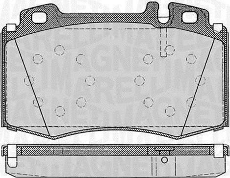 Magneti Marelli 363916060320 - Тормозные колодки, дисковые, комплект unicars.by