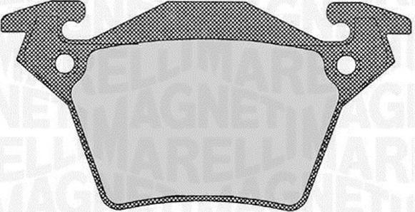 Magneti Marelli 363916060328 - Тормозные колодки, дисковые, комплект unicars.by