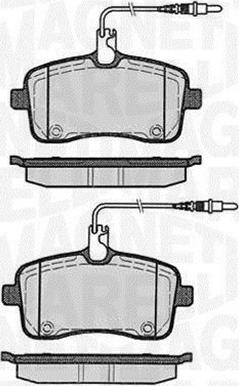 Magneti Marelli 363916060376 - Тормозные колодки, дисковые, комплект unicars.by