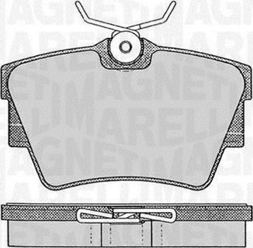 Magneti Marelli 363916060370 - Тормозные колодки, дисковые, комплект unicars.by