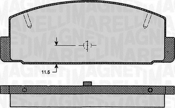 Magneti Marelli 363916060294 - Тормозные колодки, дисковые, комплект unicars.by