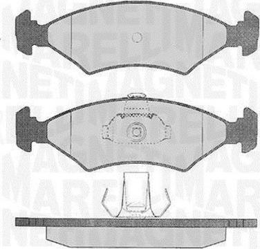 Magneti Marelli 363916060248 - Тормозные колодки, дисковые, комплект unicars.by