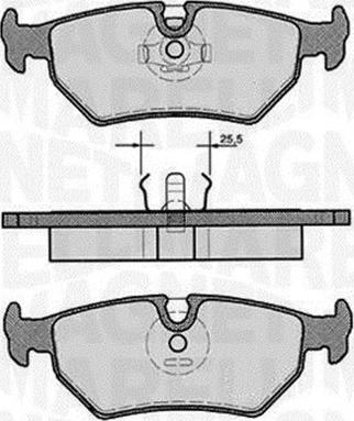 Magneti Marelli 363916060242 - Тормозные колодки, дисковые, комплект unicars.by