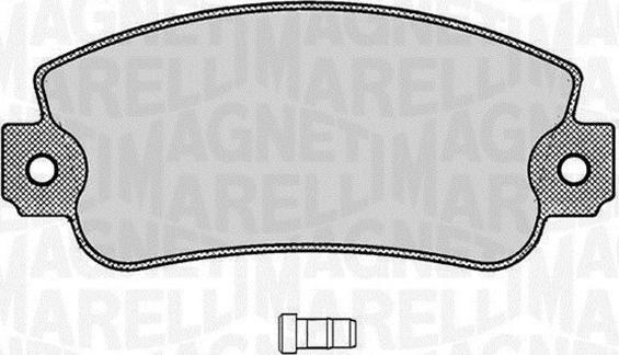 Magneti Marelli 363916060212 - Тормозные колодки, дисковые, комплект unicars.by