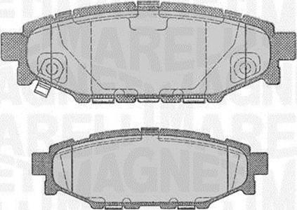 Magneti Marelli 363916060700 - Тормозные колодки, дисковые, комплект unicars.by