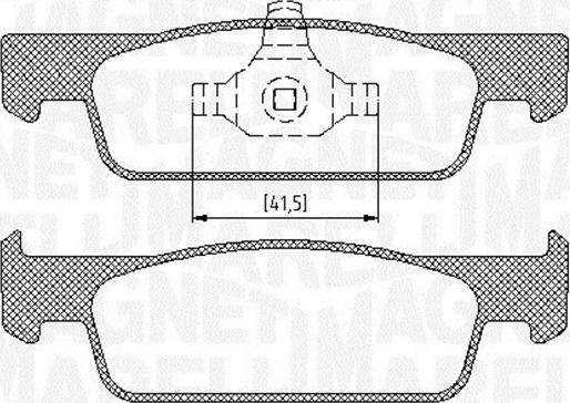 Magneti Marelli 363916060717 - Тормозные колодки, дисковые, комплект unicars.by