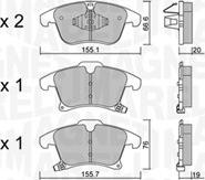 Magneti Marelli 363916061192 - Тормозные колодки, дисковые, комплект unicars.by