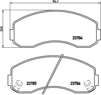 HELLA T1321 - Тормозные колодки, дисковые, комплект unicars.by