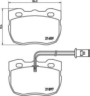 Lucas Electrical GDB1093 - Тормозные колодки, дисковые, комплект unicars.by