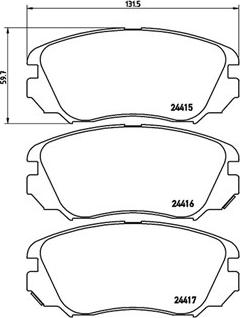 Magneti Marelli 363700459054 - Тормозные колодки, дисковые, комплект unicars.by