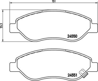 Magneti Marelli 363700459053 - Тормозные колодки, дисковые, комплект unicars.by