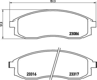 Protechnic PRP1105 - Тормозные колодки, дисковые, комплект unicars.by