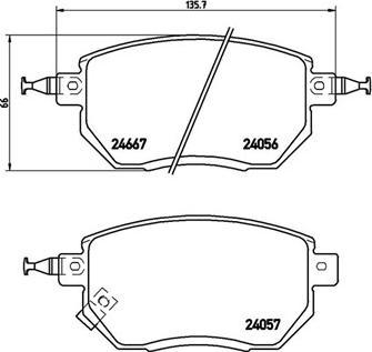 Magneti Marelli 363700456051 - Тормозные колодки, дисковые, комплект unicars.by