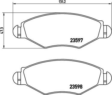 Magneti Marelli 363700461063 - Тормозные колодки, дисковые, комплект unicars.by