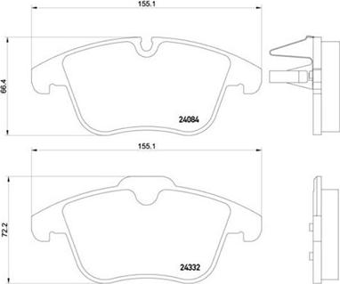 Magneti Marelli 363700461106 - Тормозные колодки, дисковые, комплект unicars.by