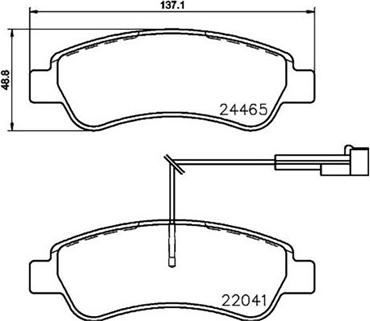 Magneti Marelli 363700461125 - Тормозные колодки, дисковые, комплект unicars.by