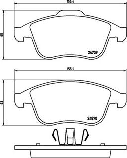 Magneti Marelli 363700468045 - Тормозные колодки, дисковые, комплект unicars.by