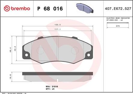 Magneti Marelli 363700468016 - Тормозные колодки, дисковые, комплект unicars.by