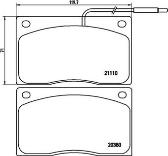 Magneti Marelli 363700468012 - Тормозные колодки, дисковые, комплект unicars.by