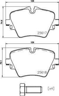 Magneti Marelli 363700406093 - Тормозные колодки, дисковые, комплект unicars.by