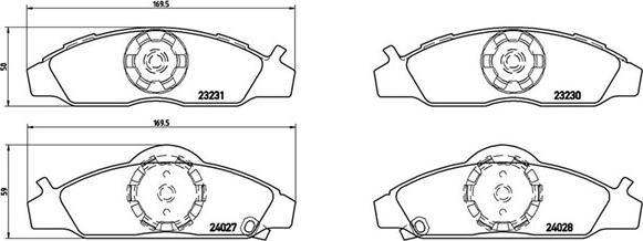 Magneti Marelli 363700415008 - Тормозные колодки, дисковые, комплект unicars.by