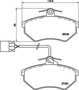 Magneti Marelli 363700485034 - Тормозные колодки, дисковые, комплект unicars.by