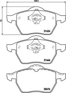 Magneti Marelli 363700485036 - Тормозные колодки, дисковые, комплект unicars.by