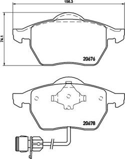 Triscan 1100-039002 - Тормозные колодки, дисковые, комплект unicars.by