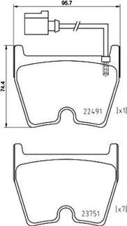 Magneti Marelli 363700585152 - Тормозные колодки, дисковые, комплект unicars.by