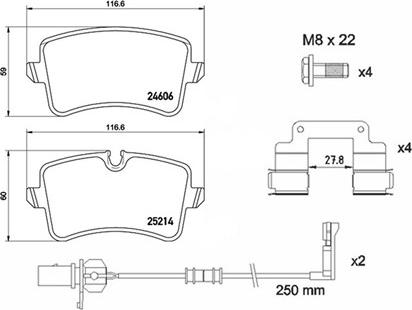 Magneti Marelli 363700485157 - Тормозные колодки, дисковые, комплект unicars.by