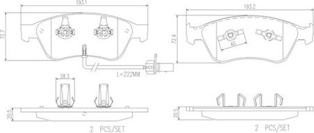 Magneti Marelli 363700485102 - Тормозные колодки, дисковые, комплект unicars.by