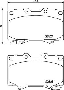 Lucas Electrical 6131979 - Тормозные колодки, дисковые, комплект unicars.by