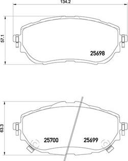 Magneti Marelli 363700483150 - Тормозные колодки, дисковые, комплект unicars.by