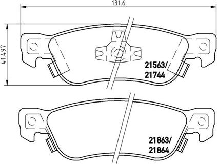 Magneti Marelli 363700434003 - Тормозные колодки, дисковые, комплект unicars.by