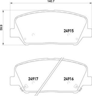 Magneti Marelli 363700430065 - Тормозные колодки, дисковые, комплект unicars.by