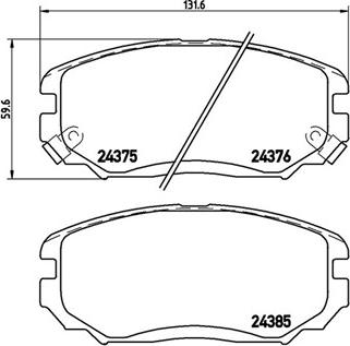 Magneti Marelli 363700430038 - Тормозные колодки, дисковые, комплект unicars.by