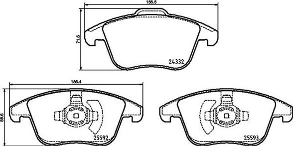 Magneti Marelli 363700424211 - Тормозные колодки, дисковые, комплект unicars.by