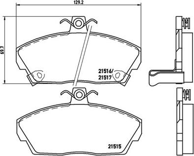 Magneti Marelli 363700428020 - Тормозные колодки, дисковые, комплект unicars.by