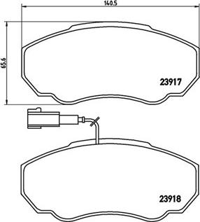 Magneti Marelli 363700423091 - Тормозные колодки, дисковые, комплект unicars.by