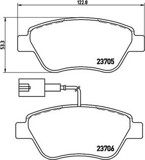 Magneti Marelli 363700423085 - Тормозные колодки, дисковые, комплект unicars.by